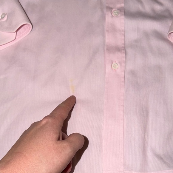 Gucci Men's Light Pink Button Up Dress Shirt Neck 16 - Picture 4 of 9